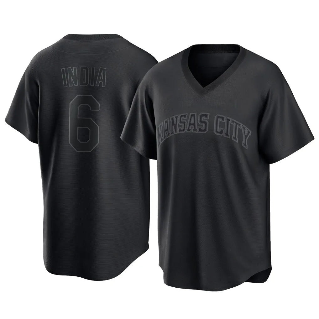 Kansas City Royals #6 Jonathan India Player Black CLOTHIN Fashion Game Stitched Jerseys