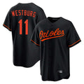 Baltimore Orioles #11 Jordan Westburg Player Black CLOTHIN Home Game Stitched Jerseys