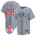 Chicago Cubs #29 Michael Busch Player Gray CLOTHIN 150th Anniversary Home Game Stitched Jerseys