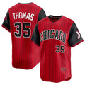 Chicago White Sox #35 Frank Thomas Red Black CLOTHIN 2025 City Connect Limited Stitched Jersey