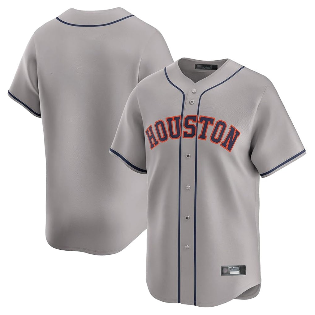 Houston Astros Blank Player Gray CLOTHIN Home Limited Stitched Jerseys