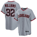 Cleveland Guardians #32 Gavin Williams Player Gray CLOTHIN Home Game Stitched Jerseys