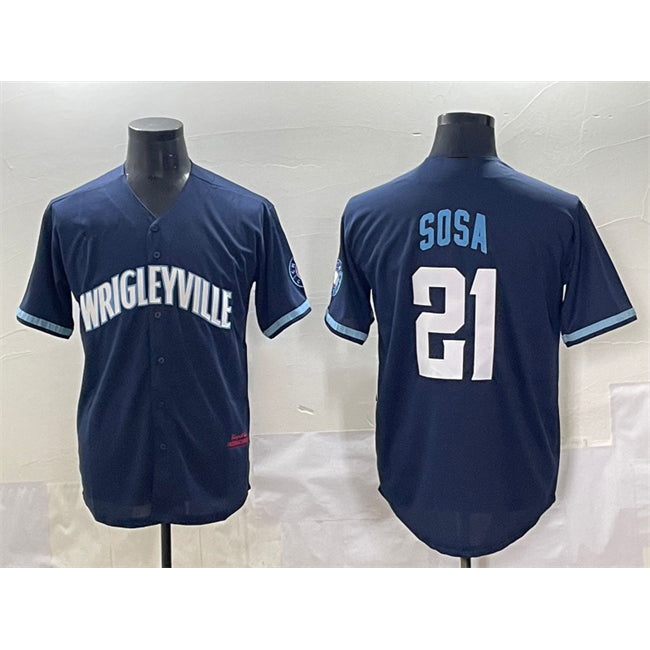 Chicago Cubs #21 Sh¨­ta Imanaga Blue CLOTHIN Cool Base Stitched Jersey