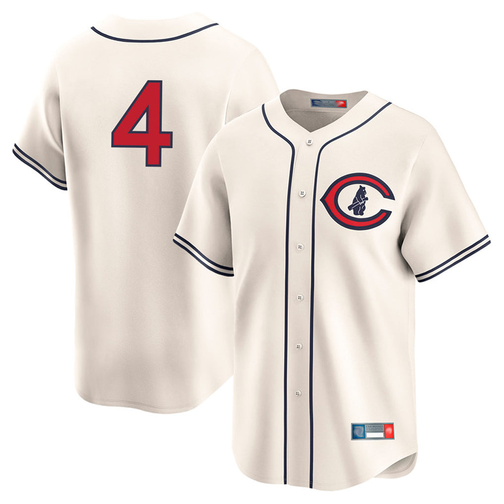 Chicago Cubs #4 Pete Crow-Armstrong Player Cream CLOTHIN Field of Dreams Limited Home Game Stitched Jerseys