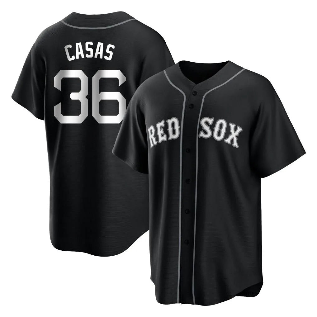 Boston Red Sox #36 Triston Casas Player Black CLOTHIN Home Game Stitched Jerseys