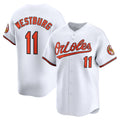 Baltimore Orioles #11 Jordan Westburg White CLOTHIN Home Limited Player Jersey