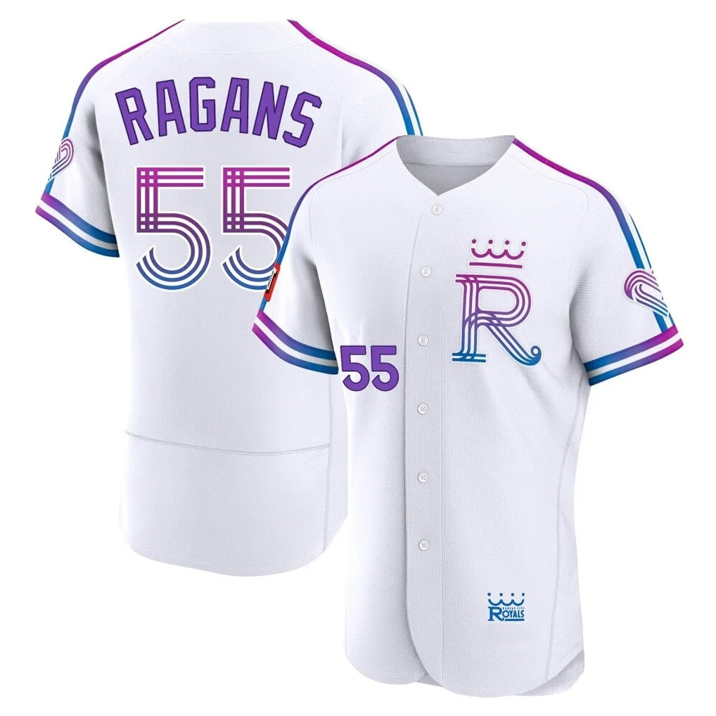 Kansas City Royals #55 Cole Ragans Player White CLOTHIN 2026 City Connect Limited Elite Home Stitched Jerseys