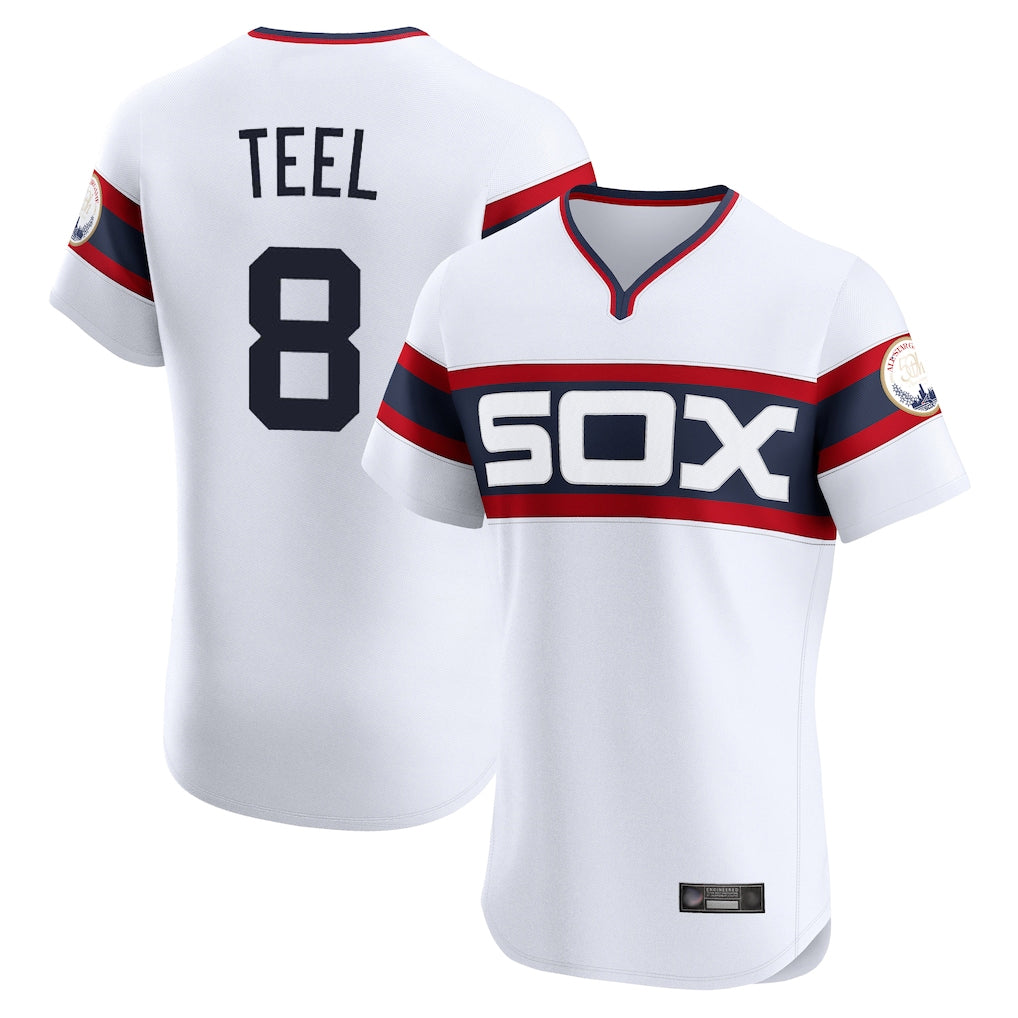 Chicago White Sox #8 Kyle Teel Player White CLOTHIN T-shirt Limited Elite Home Stitched Jerseys