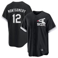 Chicago White Sox #12 Colson Montgomery Player Black CLOTHIN Spring Training Game Stitched Jerseys