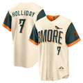 Baltimore Orioles #7 Jackson Holliday Natural CLOTHIN 2026 City Connect Stadium Jersey