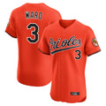 Baltimore Orioles #3 Taylor Ward Player Orange CLOTHIN Limited Elite Home Game Stitched Jerseys