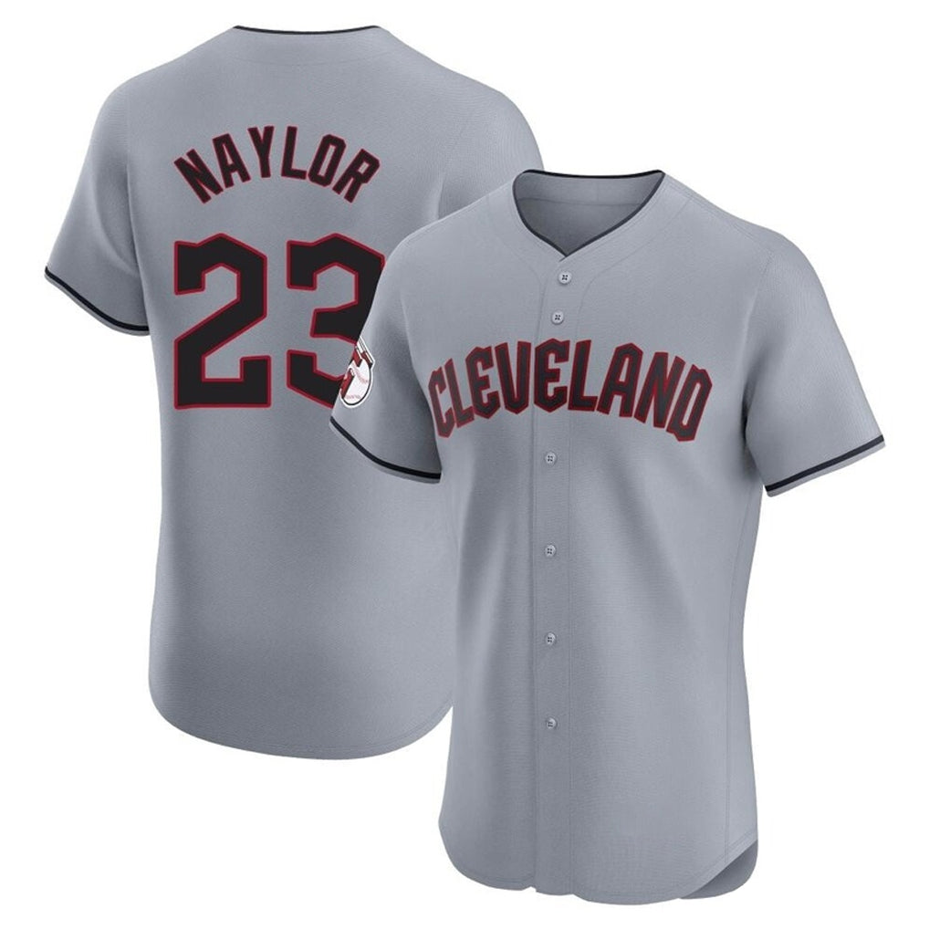 Cleveland Guardians #23 Bo Naylor Player Gray CLOTHIN Road Limited Elite Home Stitched Jerseys