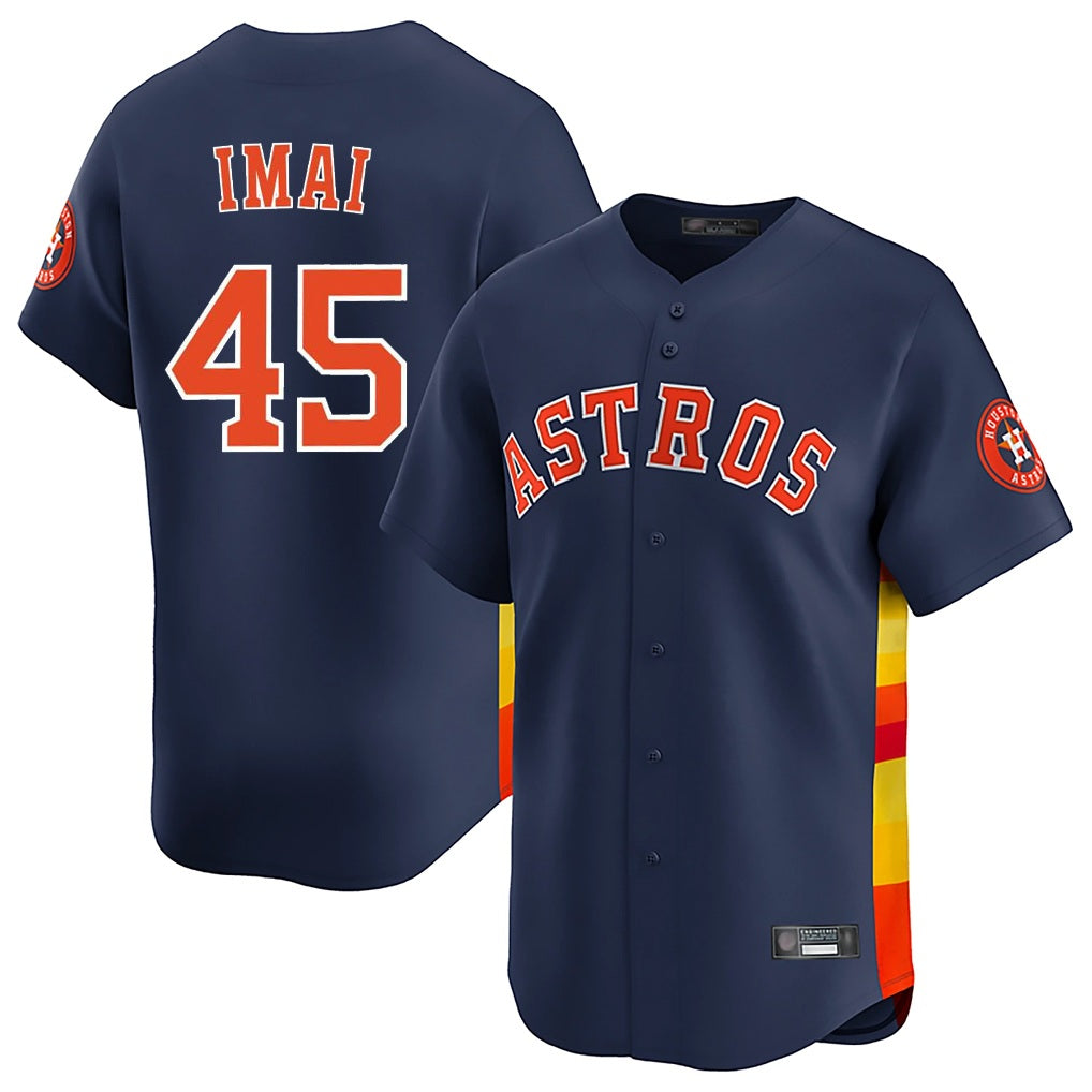 Houston Astros #45 Tatsuya Imai Player Navy CLOTHIN Home Limited Stitched Jerseys