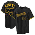 Kansas City Royals #55 Cole Ragans Player Black CLOTHIN Snake Skin City Game Stitched Jerseys
