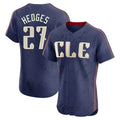Cleveland Guardians #27 Austin Hedges Player Navy CLOTHIN City Connect Limited Elite Home Stitched Jerseys