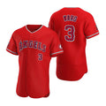 Los Angeles Angels #3 Waylor Ward CLOTHIN Red Flex Base Stitched Jersey