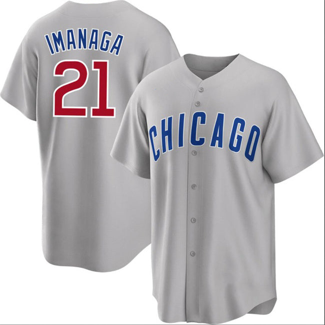 Chicago Cubs #21 Sh¨­ta Imanaga Gray CLOTHIN Cool Base Stitched Jersey