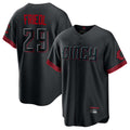 Cincinnati Reds #29 TJ Friedl Player Black CLOTHIN City Connect Home Game Stitched Jerseys