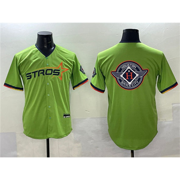 Houston Astros Team Big Logo Green CLOTHIN 2025 City Connect Limited Stitched Jersey