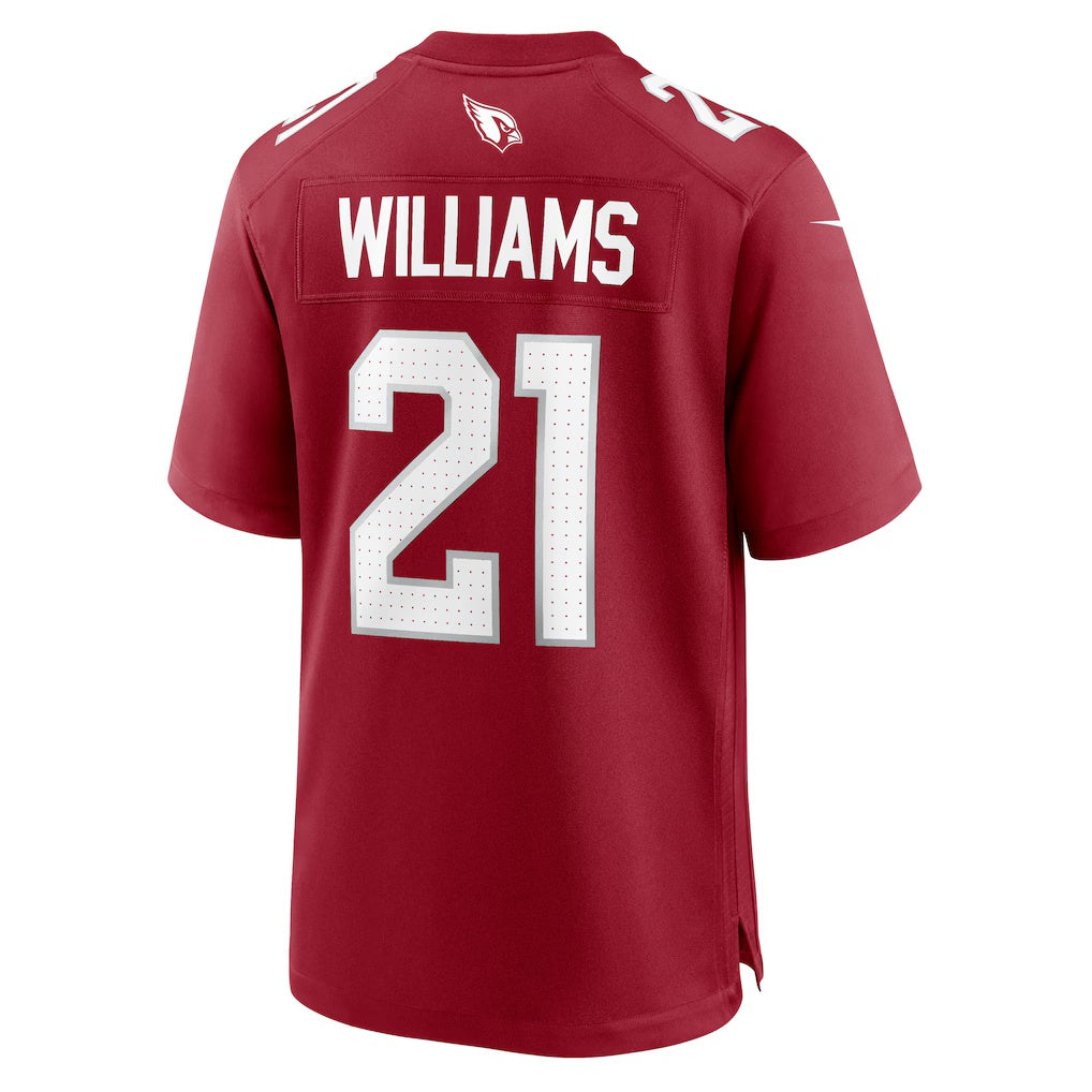 A.Cardinals #21 Garrett Williams Cardinal CLOTHIN Game Jersey