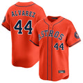 Houston Astros #44 Yordan Alvarez Player Orange CLOTHIN Home Limited Stitched Jerseys