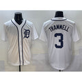 Detroit Tigers #3 Alan Trammell White CLOTHIN Cool Base Stitched Jersey