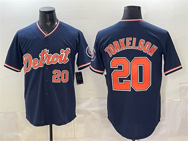 Detroit Tigers #20 Spencer Torkelson Navy CLOTHIN 2026 Alternate Vapor Premier Limited Stitched Jersey