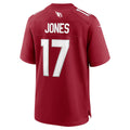 A.Cardinals #17 Zay Jones Cardinal CLOTHIN Team Game Jersey