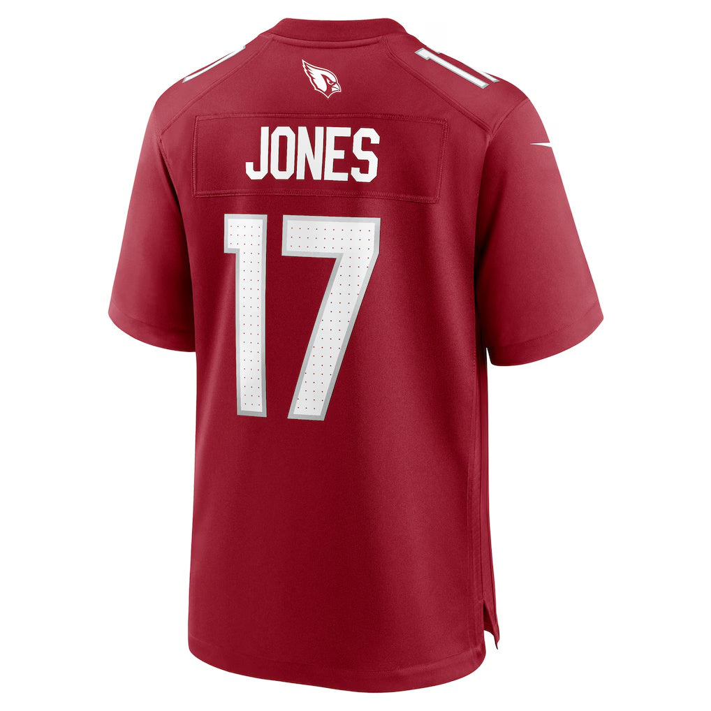 A.Cardinals #17 Zay Jones Cardinal CLOTHIN Team Game Jersey