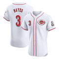 Cincinnati Reds #3 Ke'Bryan Hayes Player White CLOTHIN Limited Elite Home Stitched Jerseys