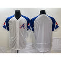 Atlanta Braves Blank White CLOTHIN 2023 City Connect Flex Base Stitched Jersey