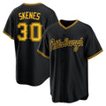 Pittsburgh Pirates #30 Paul Skenes Black CLOTHIN Alternate 2 Replica Jersey