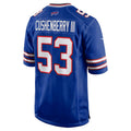 B.Bills #53 Lloyd Cushenberry III Royal CLOTHIN Team Game Jersey
