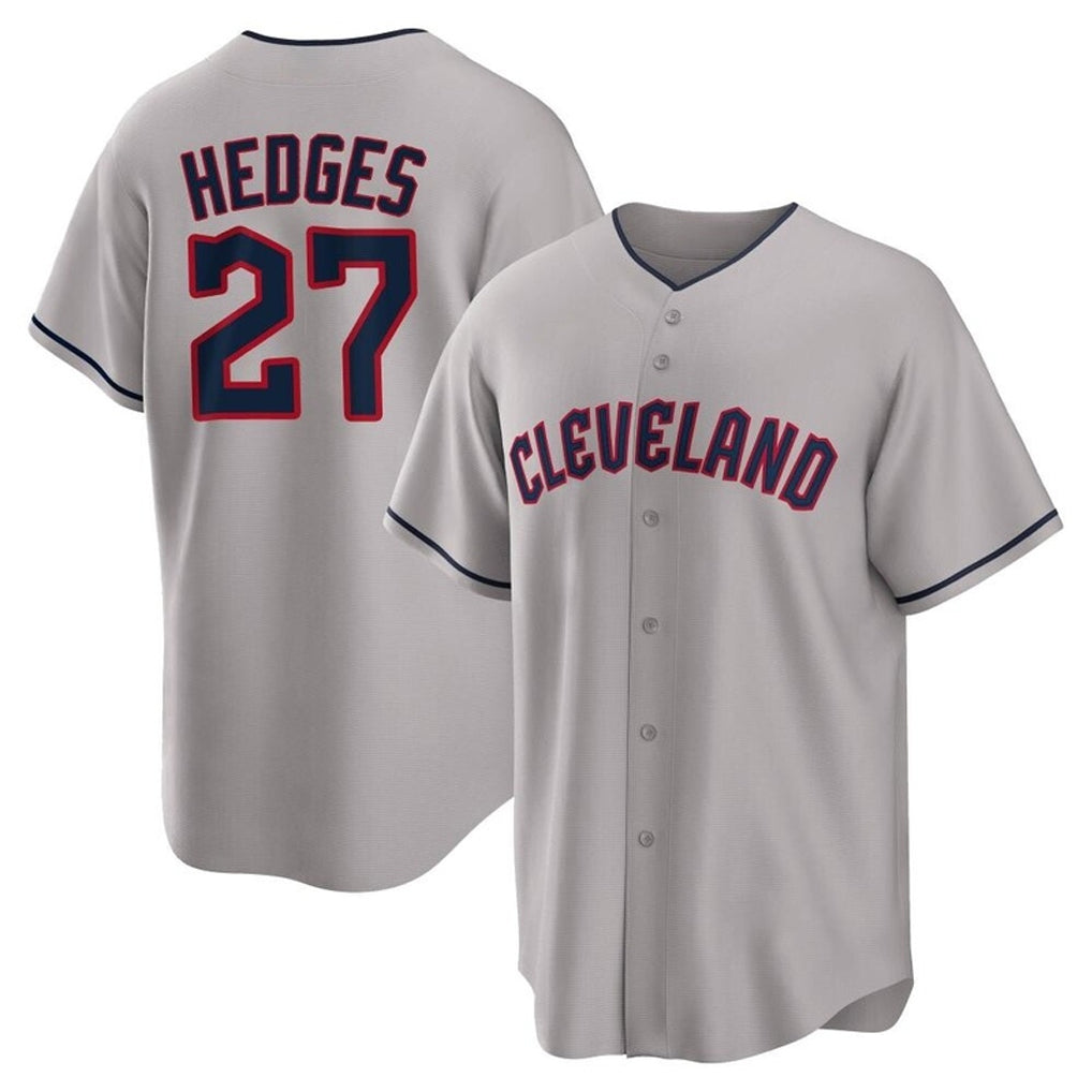 Cleveland Guardians #27 Austin Hedges Player Gray CLOTHIN Game Home Stitched Jerseys