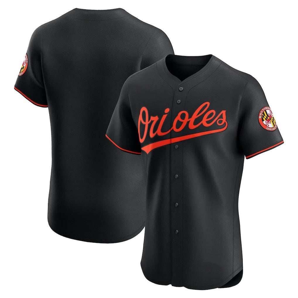 Baltimore Orioles Black CLOTHIN Alternate Elite Jersey