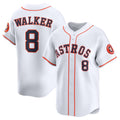 Houston Astros #8 Christian Walker White CLOTHIN Home Limited Player Jersey