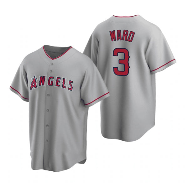 Los Angeles Angels #3 Waylor Ward Grey CLOTHIN Cool Base Stitched Jersey