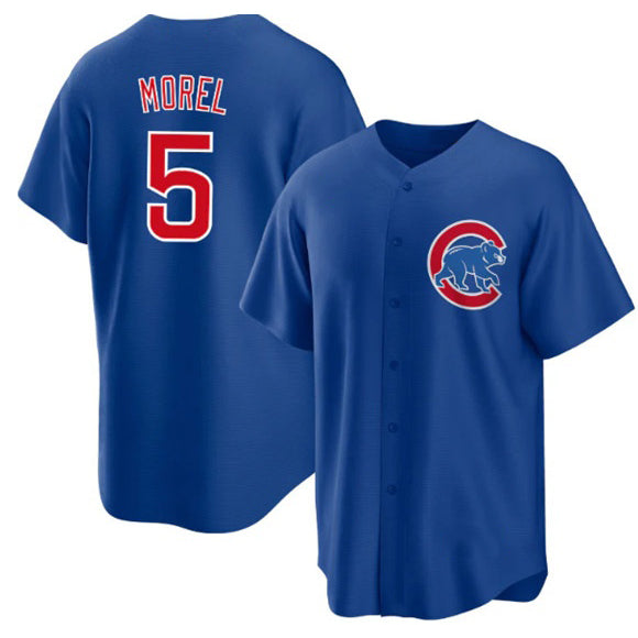 Chicago Cubs #5 Christopher Morel Chicago Blue CLOTHIN Cool Base Stitched Jersey