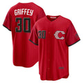 Cincinnati Reds #30 Ken Griffey Jr. Red CLOTHIN 2026 City Connect Stadium Jersey