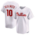 Philadelphia Phillies #10 J.T. Realmuto White CLOTHIN Home Limited Player Jersey