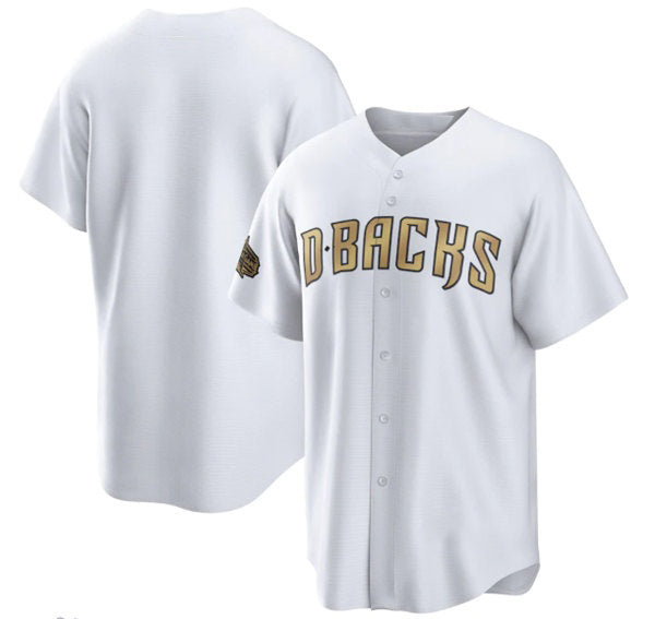 Arizona Diamondbacks Blank White CLOTHIN 2022 All-Star Cool Base Stitched Jersey