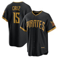 Pittsburgh Pirates #15 Oneil Cruz Black CLOTHIN 2026 City Connect Stadium Jersey