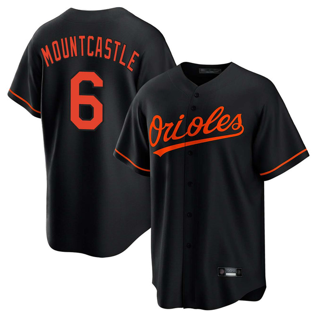 Baltimore Orioles #6 Ryan Mountcastle Player Black CLOTHIN Home Game Stitched Jerseys