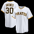 Pittsburgh Pirates #30 Paul Skenes White CLOTHIN Home Replica Jersey