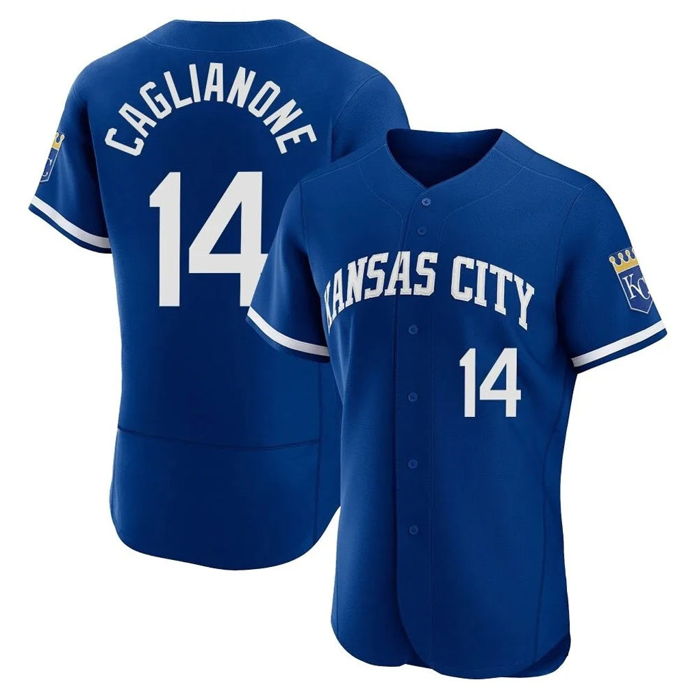 Kansas City Royals #14 Jac Caglianone Player Royal CLOTHIN City Connect Limited Elite Home Game Stitched Jerseys