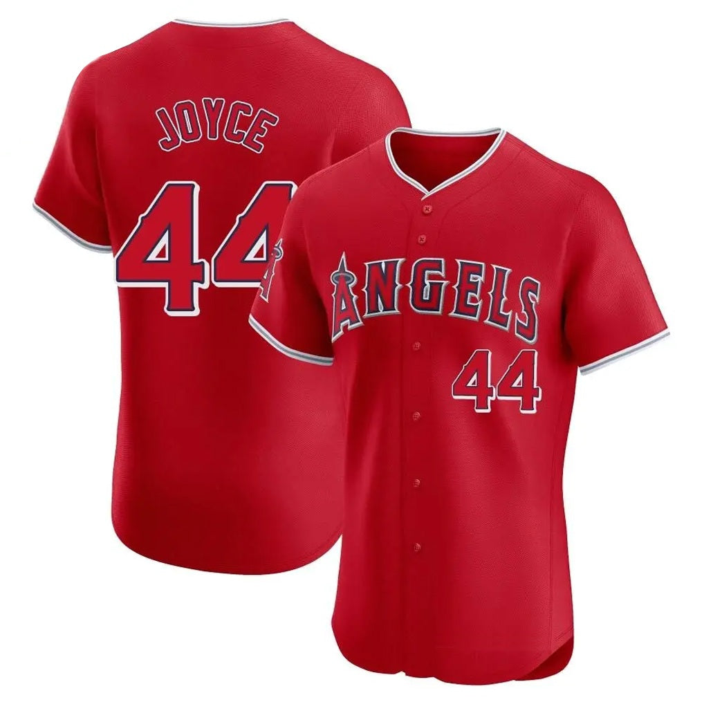 Los Angeles Angels #44 Ben Joyce Player Red CLOTHIN Home Limited Elite Stitched Jerseys