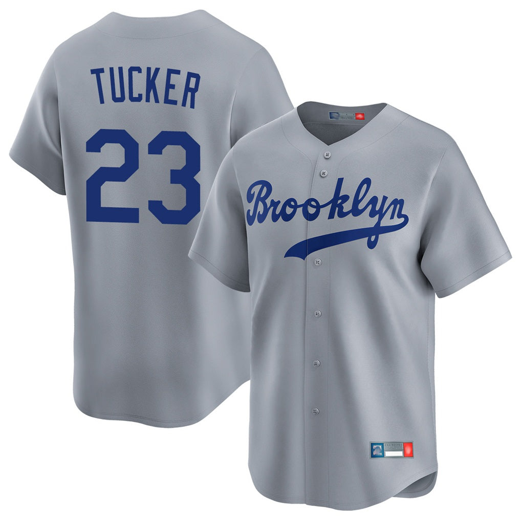 Los Angeles Dodgers #23 Kyle Tucker Player Gray CLOTHIN Game Limited Home Stitched Jerseys