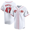 Cincinnati Reds #47 Frankie Montas White CLOTHIN Home Limited Stitched Jersey