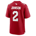 A.Cardinals #2 Will Johnson Cardinal CLOTHIN Team Game Jersey
