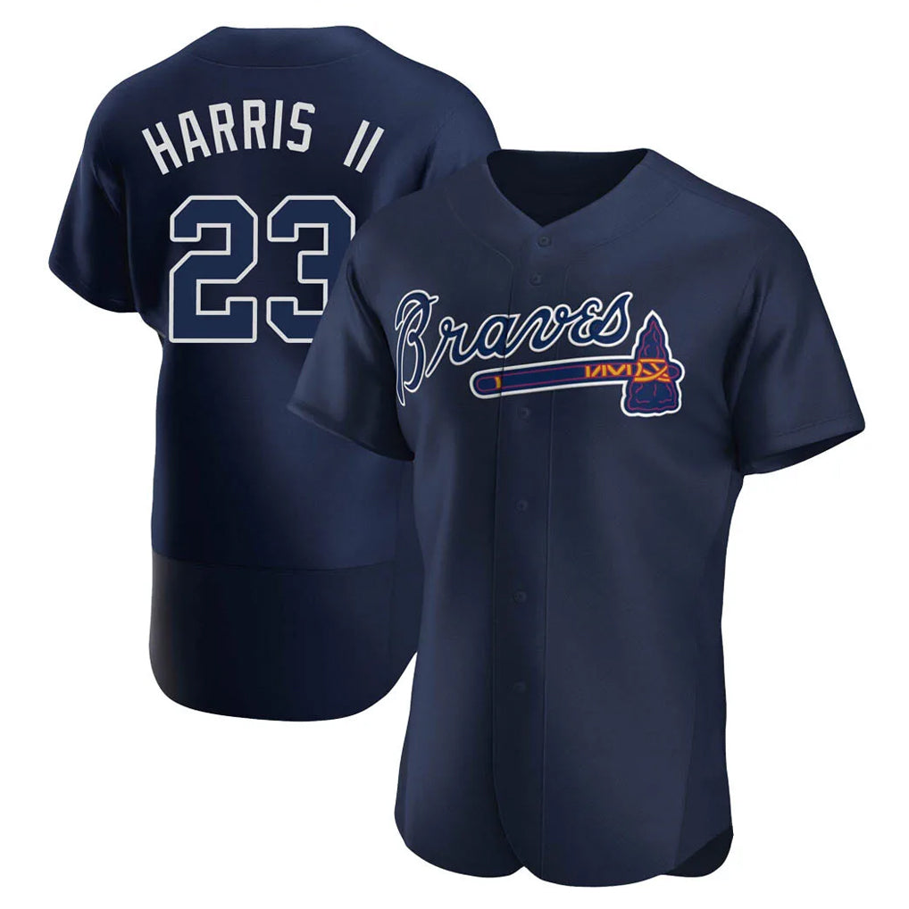 Atlanta Braves #23 Michael Harris II Player Navy CLOTHIN Alternate Limited Elite Home Game Stitched Jerseys